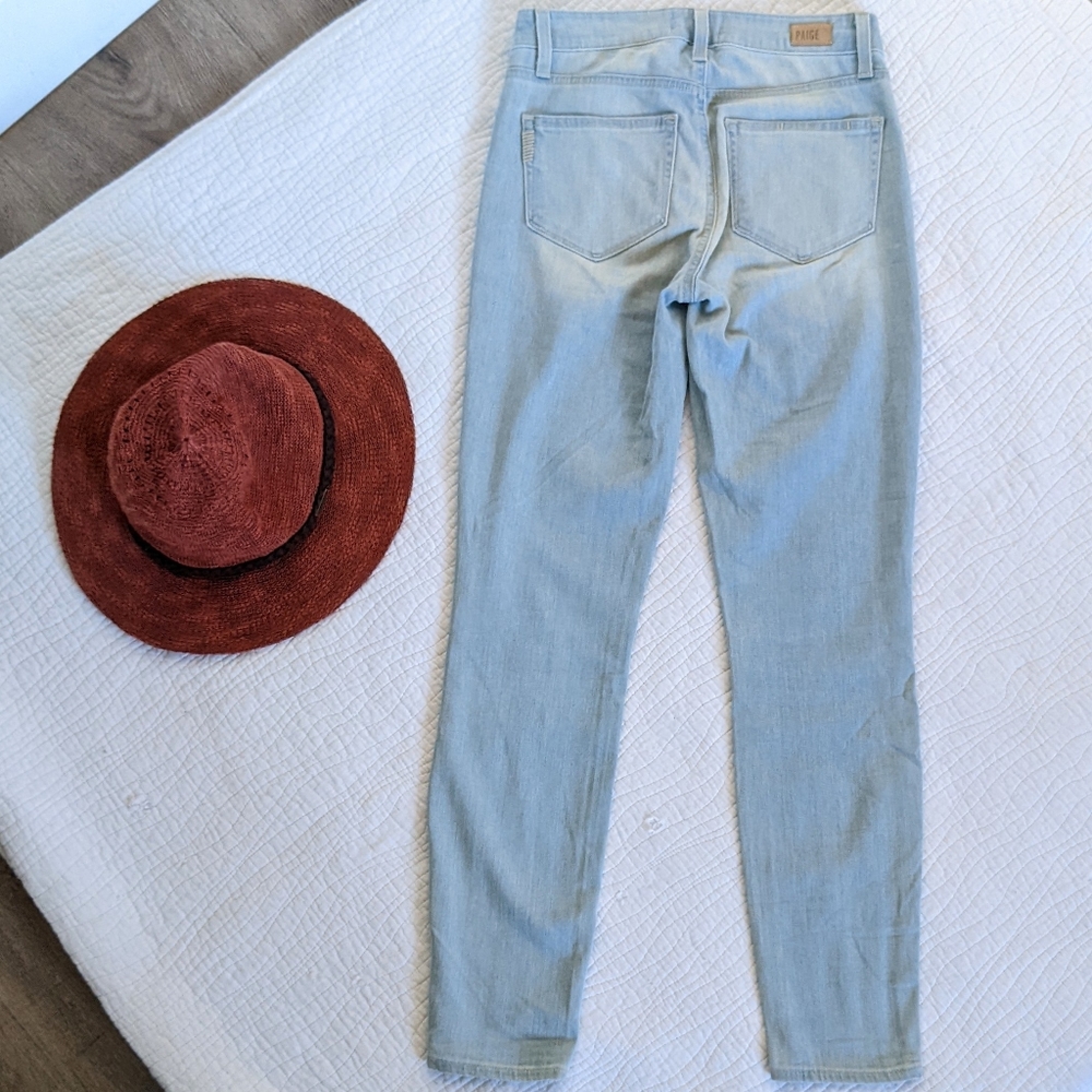 Paige Hoxton Ankle Bryalee Embroidery Skinny Jeans Size 24 - Picture 5 of 15